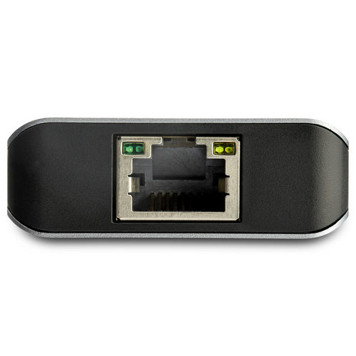 StarTech.com 3 Port USB C Hub with Gigabit Ethernet RJ45 GbE Port - 2x USB-A, 1x USB-C - SuperSpeed 10Gbps USB 3.2 Gen 2 Type C Hub Adapter - USB Bus Powered - Aluminum - Works w/TB3 - TAA