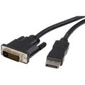 StarTech DP2DVIMM10, 10ft (3m), DisplayPort to DVI Cable, 1080p Video, DP 1.2 to DVI Monitor Cable, Cable for Video Device, Monitor, HDTV, Workstation, First End: 1 x 20, 3 Year Warranty
