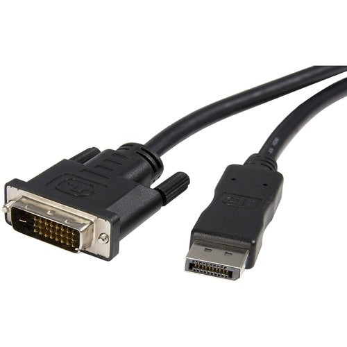 StarTech DP2DVIMM10, 10ft (3m), DisplayPort to DVI Cable, 1080p Video, DP 1.2 to DVI Monitor Cable, Cable for Video Device, Monitor, HDTV, Workstation, First End: 1 x 20, 3 Year Warranty