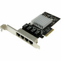 StarTech ST4000SPEXI, Gigabit Ethernet Card for Computer, 10/100/1000Base-T - Plug-in Card, PCI Express x4, 4 Port(s), Twisted Pair, 2 Year Warranty