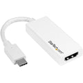 StarTech CDP2HDW, USB C to HDMI Adapter, 4K 30Hz, Monitor Adapter, Cable for Audio/Video Device, Chromebook, MacBook, TV, Projector, iPad Pro, White, 3 Year Warranty