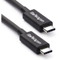 StarTech TBLT3MM2M, USB-C to USB-C Cable, Male to Male, Length: 2m, Black, 2 Year Warranty