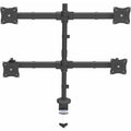 StarTech ARMQUAD, Desk Mount Quad Monitor Arm, 4 VESA Displays up to 27", Ergonomic Height Adjustable Articulating Pole Mount