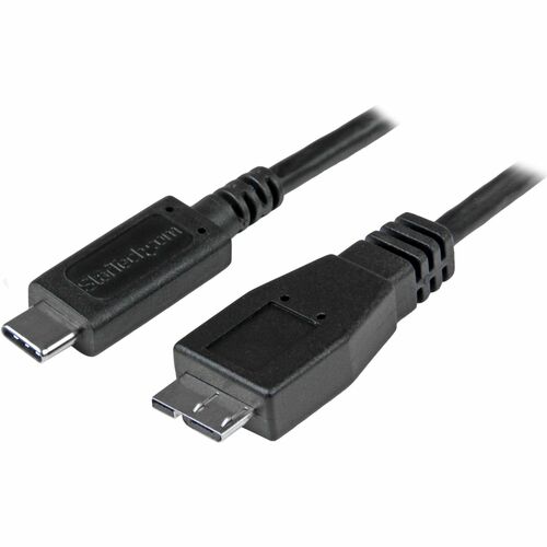 StarTech USB31CUB50CM, 1.6ft (50cm) USB-C to Micro USB-B Cable, USB 10Gbps, Data Cord, 3A, USB C to Micro-B Data Transfer Cable, 2 Year Warranty