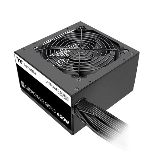Thermaltake PS-LTP-0650NNSAWA-A, Litepower G3, 650W, 80 Plus, Fan: 120mm, ATX, MTBF: 100,000 Hours, Black, 3 Year Warranty