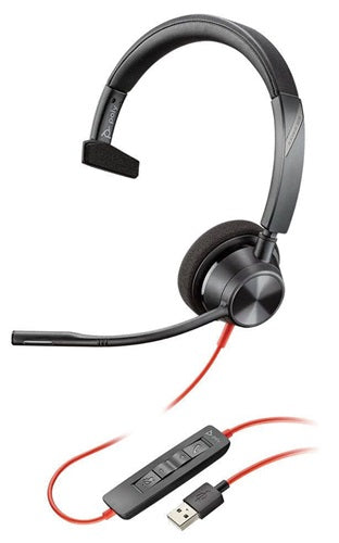HP/Poly 8X216AA, Blackwire 3310 MS, Wired Stereo Headset, USB-C/A, 2 Year Warranty