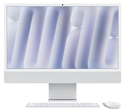 Apple MWUV3X/A, 24in iMac - Retina 4.5K M4 10-core CPU / 10-core GPU 512GB SSD 16GB RAM - Silver, 1 Year Warranty