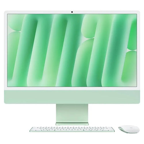 Apple MD2Q4X/A, iMac AIO, 24" Retina Screen, Apple M4, 24GB RAM, 512GB NVMe SSD, Keyboard+Mouse, Wireless AX+Bluetooth, MacOS, Green, 1 Year Warranty