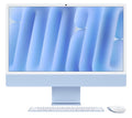 Apple MD2T4X/A, iMac AIO, 24" Retina Screen, Apple M4, 24GB RAM, 512GB NVMe SSD, Keyboard+Mouse, Wireless AX+Bluetooth, MacOS, Blue, 1 Year Warranty