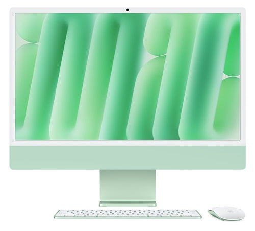 iMac 24in Retina 4.5K - Green - M4 (10-core CPU / 10-core GPU) - 16GB unified memory - 512GB SSD - Magic Mouse - Magic Keyboard with Touch ID (EN) - Gigabit Ethernet