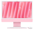Apple MWV53X/A, iMac AIO, 24" Retina Screen, Apple M4, 16GB RAM, 512GB NVMe SSD, Keyboard+Mouse, Wireless AX+Bluetooth, MacOS, Pink, 1 Year Warranty