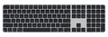 Apple MXK83ZA/A, Magic Keyboard with Touch ID and Numeric Keypad for Mac models with Apple silicon, US English, Black Keys, 1 Year Warranty