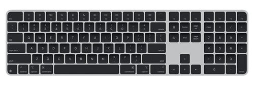 Apple MXK83ZA/A, Magic Keyboard with Touch ID and Numeric Keypad for Mac models with Apple silicon, US English, Black Keys, 1 Year Warranty