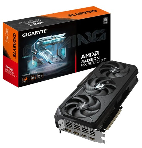 *Limit 1 Unit per Customer* Gigabyte GV-R9070XTGAMING-OC-16GD, AMD Radeon  RX 9070 XT GAMING OC, 16 GB GDDR6, Core Clock: 3060MHz, Cuda Core: 4096, 2xHDMI, 2xDP, PSU: 650W, PCIe5.0, 3 Year Warranty
