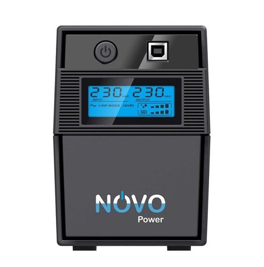 NovoPower LC1200AU, Line Interactive UPS with LCD Display, 1200VA, 600W, Tower, 3 Year Warranty