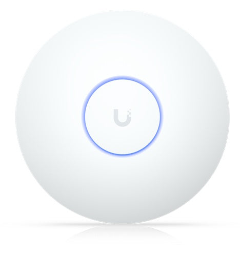 Ubiquiti U7 Long-Range,Compact,Ceiling-mount WiFi 7 AP,5 Spatial Stream,Extended Signal Range,Cover Up To 160m², 300+ Device *POE Adapter Not Include*