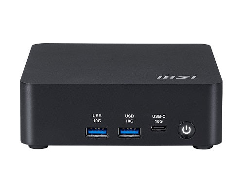 MSI Cubi NUC AI 1UMG-011BAU Black, Barebone NUC Slim, Core Ultra 5 125H/Up to DDR5/dTPM/1*M.2/2*HDMI/2*TBT/2*LAN/Wifi6E/Switch Cable/3Y