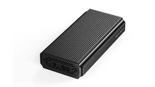 VOLANS VL-UCM2-U4S, USB4 40Gbps M.2 SSD NVMe PCIe Enclosure, Aluminum Casing, Built-in Cooling Fan, Hybrid USB-C/USB-A to USB-C Cable, Support up to 4TB, Compatible with Thunderbolt 3 and 4, 1 Year Warranty