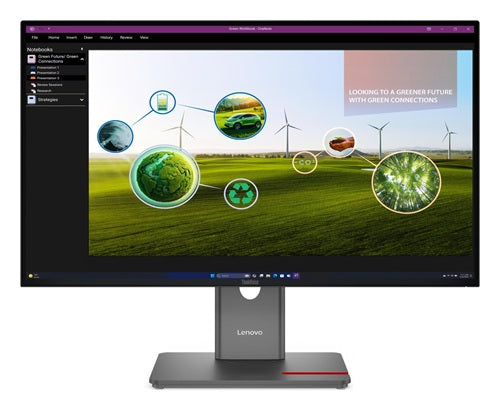 Lenovo 64A7GAR6AU, ThinkVision P27q-40, 27" IPS QHD Monitor, 2560x1440, 16:9, 4ms, 120Hz, 1xHDMI, 2xDP, 1xUSB-C (15W PD, VESA, Height Adjustable, Swivel, Pivot, Tilt, 3 Year Warranty