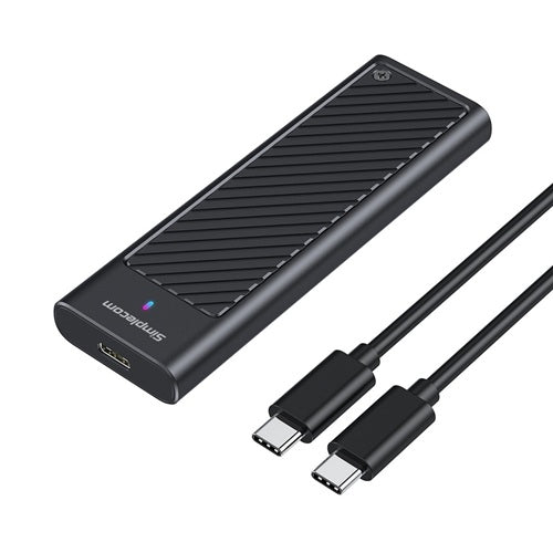 Simplecom SE538, M.2 SSD to USB 3.2 Gen 2x2 USB-C Enclosure, 20Gbps, NVMe, SATA Dual Protocol, 1 Year Warranty