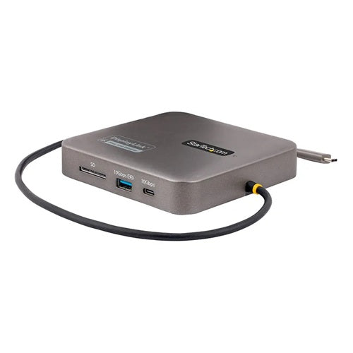 StarTech 102B-USBC-MULTIPORT, USB-C Docking Station, Dual 4K 60Hz HDMI, Compatible with MacBook Pro (M1/M2/M3/M4) and Windows, 10Gbps USB Hub, GbE, Pass-through (18W dock, 82W laptop), VESA & Display Link Certified, 3 Year Warranty