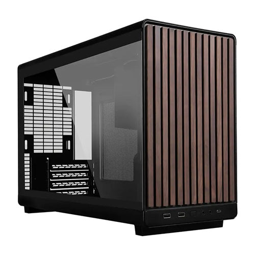 Lian Li PC-A3X-WDG, Li DAN-A3 Wood Micro ATX Case, Tempered Glass, Drive Bays:  2×2.5” SSD, 1×2.5” SSD or 1×3.5” HDD, Expansion Slot: 4, Fan: 120mm, Motherboard Support: M-ATX/ITX, 1 Year Warranty