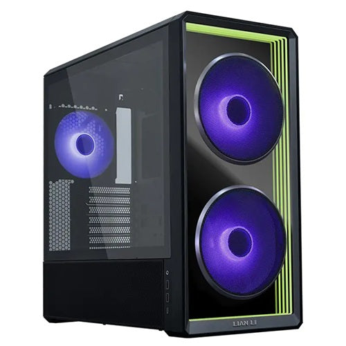 Lian Li PC-LAN217INFX, LANCOOL 217 Infinity Mirror Case, Tempered Glass, Drive Bays:  1×3.5″ HDD+1×2.5″ SSD (or 1x3.5″ HDD / 2×2.5″ SSD), Expansion Slot: 7, Fan: 140mm ARGB, Motherboard Support: ATX / Micro-ATX / Mini-ITX, Black, 1 Year Warranty