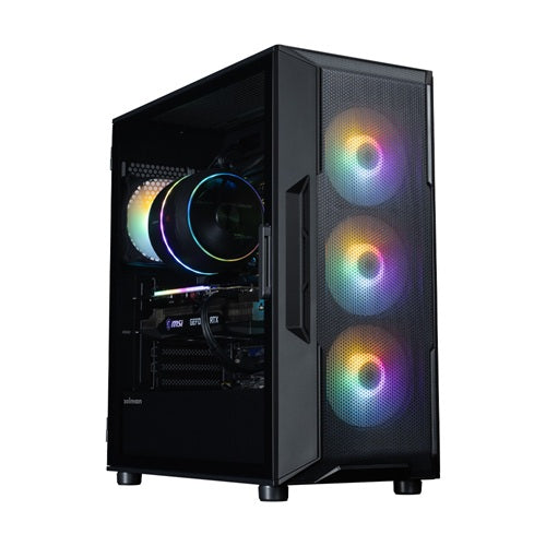 Zalman I3 NEO V2 BLACK, ATX Mid Tower PC Case, Tempered Glass, Drive Bays: 2xCombo (3.5" or 2.5", 1xToolless), 1xSSD (2.5“), Expansion Slots: 7, Fan: 120mm RGB, Motherboard Support: ATX / mATX / Mini-ITX, Black, 3 Year Warranty