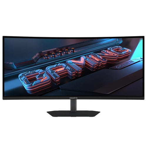 Gigabyte G34WQC2, 34" UWQHD VA Curved Gaming Monitor, 3440x1440, 21:9, 1ms, 200Hz, Free Sync, 2xHDMI, 2xDP, Speakers, VESA, Height Adjustable, Swivel, Tilt, 3 Year Warranty