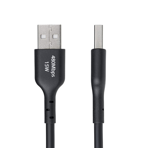 StarTech.com 3m (9.8ft) USB-A to USB-C Charging Cable, Charge & Sync, 3A, USB 2.0, TPE Jacket - Black USB Charging Cord