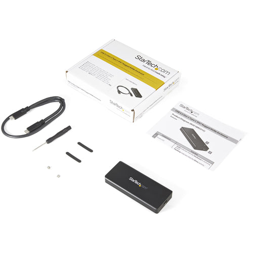 STARTECH.COM USB-C TO M.2 PCIe SSD RUGGED ENCLOSURE, IP67 RATE, USB 3.1,TB3 COMPATIBLE,2YR