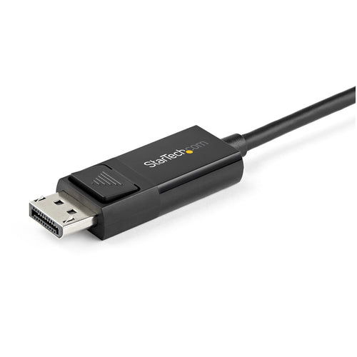 StarTech.com 3.3ft (1m) USB C to DisplayPort 1.2 Cable 4K 60Hz - Bidirectional DP to USB-C or USB-C to DP Reversible Video Adapter Cable - HBR2/HDR - USB Type C/Thunderbolt Monitor Cable