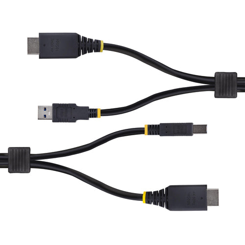 StarTech.com 10ft (3m) HDMI and USB 5Gbps KVM Cable, 4K 60Hz, HDMI 2.0 and USB Combo Cable for KVM Switches