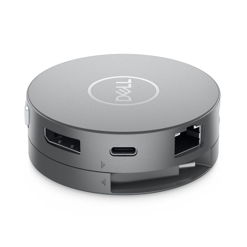Dell 450-AKMS - Dell Pro 7-in-1 USB-C Travel Hub DA310 (1xHDMI, 1xDP, 1xRJ-45 Port, 1xUSB-C, 2xUSB-A, 2xUSB-A 3.1 Gen2, Wired, 3 Year Warranty (Only one video output is supported at a time)