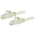 StarTech.com 3m CAT6 Ethernet Cable - White CAT 6 Gigabit Ethernet Wire -250MHz 100W PoE RJ45 UTP Network/Patch Cord Snagless w/Strain Relief Individually Tested