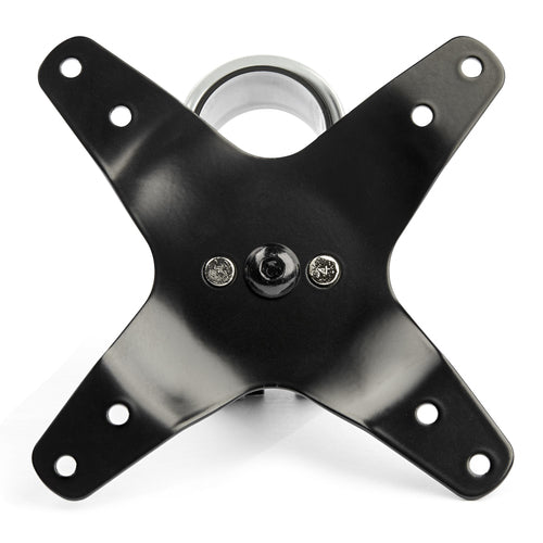 StarTech.com Desk Mount Quad Monitor Arm – Premium Articulating VESA 4 Monitor Mount 2x2 up to 30" (24.8lb/11.3kg) – Ergonomic Height Adjustable Pole Mount - Tilt/Swivel/Rotate - C-Clamp/Grommet - Silver - TAA