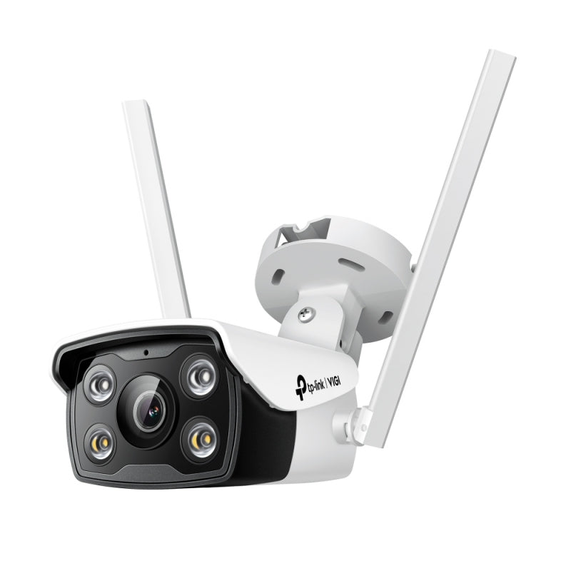 TP-Link VIGI C340-W, 4MP Outdoor Full-Color Wi-Fi Bullet Network Camera, 4mm, 30m IR, IP66, Built-in Speaker, Built-in Microphone, 2 Year Warranty