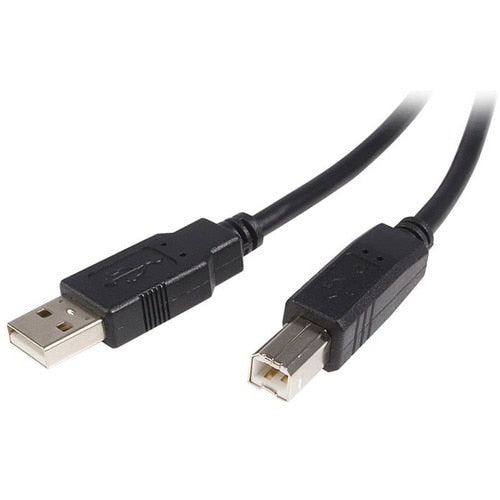 StarTech.com 2m USB 2.0 A to B Cable - M/M - 2 Meter USB Printer Cable Cord - First End: 1 x 4-pin USB 2.0 Type A - Male - Second End: 1 x 4-pin USB 2.0 Type B - Male - 480 Mbit/s - Shielding - 24/28 AWG - Black