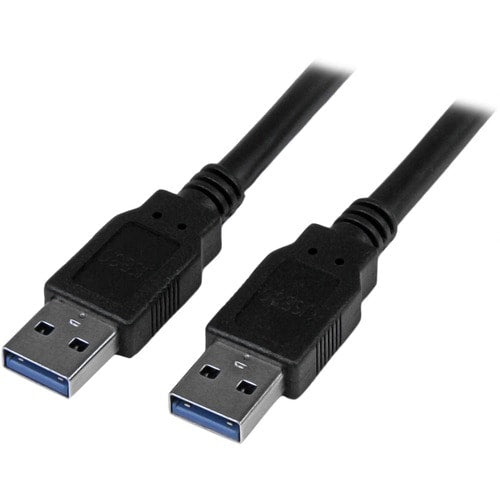 StarTech USB3SAA3MBK, Data Transfer Cable, 5Gbps, USB 3.0 Type-A to Type-A, Male to Male, Length: 3m, Limited Lifetime Warranty