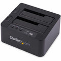 StarTech SDOCK2U33RE, Standalone Hard Drive Duplicator Dock, External Dual Bay HDD/SSD Cloner/Copier, USB 3.0 / eSATA, SATA Disk Cloning Copier; USB 3.2 Gen1 5Gbps, Top-Loading Cloner with Eject Buttons, 2 Year Warranty
