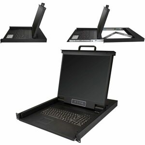 Startech RKCONS1901, LCD Rack Console, 19" SXGA Screen, 1xVGA, 1xKeyboard, TouchPad, 1U, 17W, 2 Year Warranty