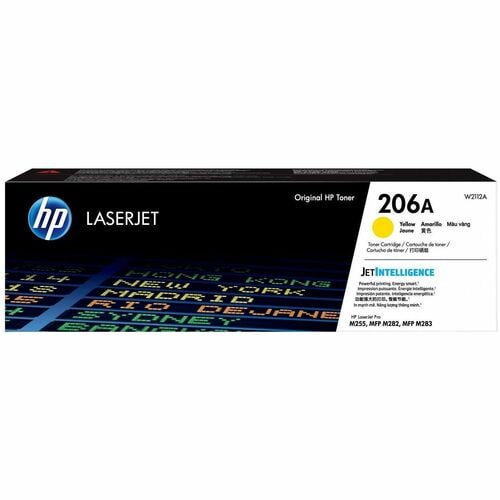 HP W2112A, 206A, Yellow Original Laser Toner Cartridge, Up to 1250 Yield