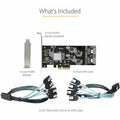 Startech 8P6G-PCIE-SATA-CARD, SATA Controller - Serial ATA/600 - PCI Express 2.0 x4 - Plug-in Card - 2 SFF-8087 (36 Pin, Internal Mini-SAS) - 8 Total SATA Port(s) - 8 SATA Port(s) Internal - PC, Mac, Linux