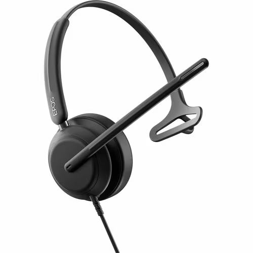 EPOS Audio 1001211, IMPACT 730, Premium Wired Mono Headset, USB‑C Connectivity with Included USB‑A Adapter, 3 Digital Beamforming Microphones, EPOS AI™ + BrainAdapt™ Technology, Noise‑Cancelling Microphone, In‑line Call Controller, Busylight