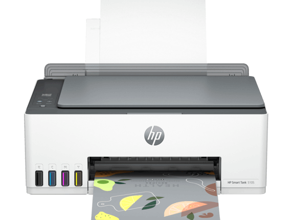 HP Smart Tank 5105 All-in-One, Multifunction, Thermal Inkjet, Print speed up to 16 ppm (colour) to 22 ppm (black), Up to 1200 x 1200 rendered dpi, 1 Year Limited Warranty