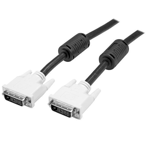 StarTech DVIDDMM3M, 3m DVI-D Dual Link Cable - Male to Male DVI-D Digital Video Monitor Cable - 25 pin DVI-D Cable M/M Black 3 Meter - 2560x1600, Limited Lifetime