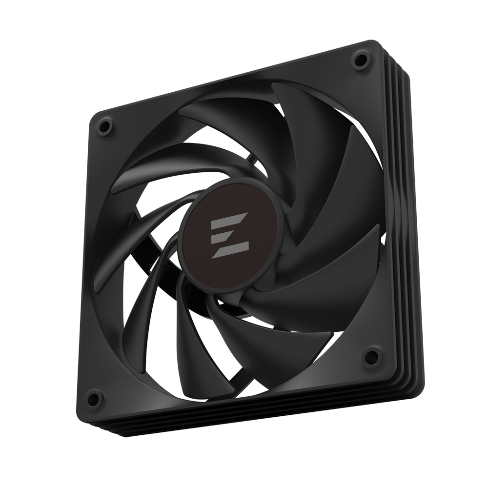 Zalman ZM-XF120 BLACK, Size: 120mm, Airflow: 71.14CFM, Noise: 32.9dB(A), 1 Year Warranty