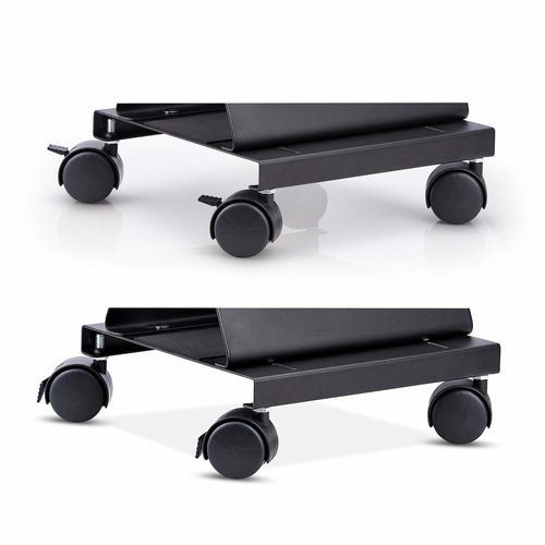 StarTech.com Computer Tower Cart, Rolling Mobile CPU Caddy on Wheels/Casters, Max Load 46.3lb/21kg, Adjustable PC Case Mount, Desktop Floor Stand, Steel Dolly, TAA