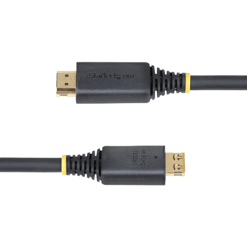 StarTech.com 15ft (4.6m) High Speed HDMI Cable with Gripping Connectors, 4K 60Hz/1440p 144Hz, HDR10/HDCP 2.2/ARC, 18Gbps, UHD HDMI Cord for TV/Monitor/Display, TPE Jacket