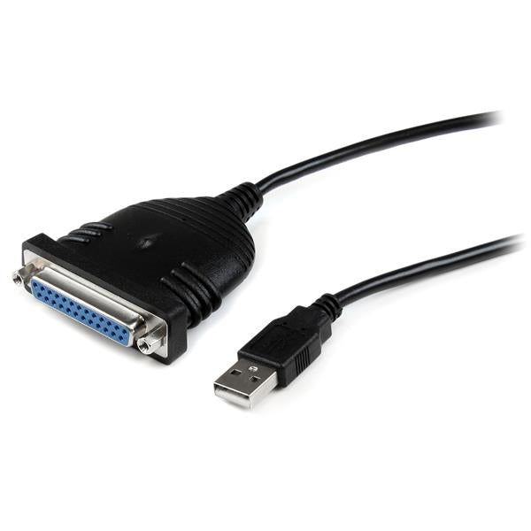 StarTech ICUSB1284D25, Parallel Printer Adapter - USB - DB25 Parallel - 6 ft, Data Transfer Cable